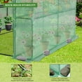 thumbnail image 5 of 8-Tier Greenhouse Flower Stand with PE Cloth Cover – 57" x 57" x 75" Black Iron Pipe Frame, Zipper Door & 32 Stability Clips for Indoor Plant Growth, 5 of 10