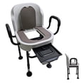 thumbnail image 1 of Silla de Baño para Adulto Mayor con Inodoro WC | Diseño Cuadrado para Mayor Equilibrio y Seguridad para Adultos Mayores | Soporta 110 kg, 1 of 10