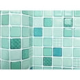 thumbnail image 3 of BeausTile Decorative Adhesive Faux Tile Sheets, 5.4" x 14.8" 4-Pieces, Mint Moroccan, 3 of 7