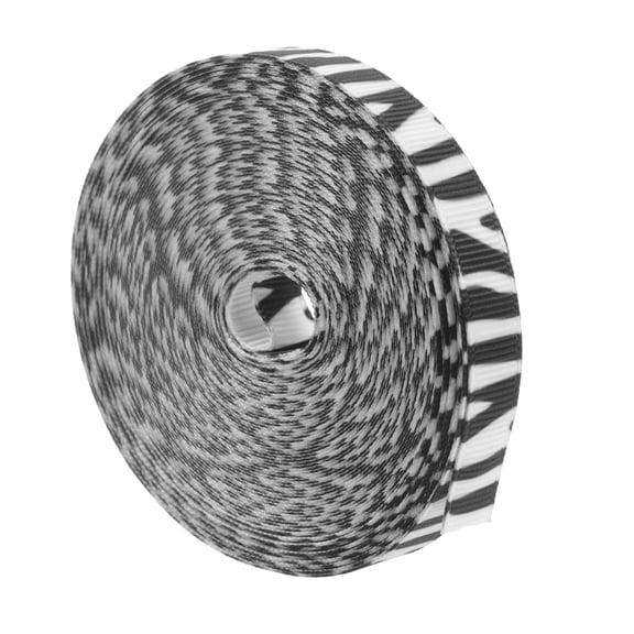 BESTOYARD Cuttable Festival Zebra Print Ribbon in Assorted Colors for Craft Projects
