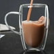 thumbnail image 4 of Taza de café con aislamiento de doble capa con asa, taza de jugo de leche transparente de vidrio, taza para beber de vidrio de borosilicato para el hogar, 4 of 5