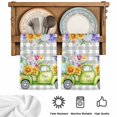 thumbnail image 5 of Easter Truck Kitchen Towels Set of 3, Spring Floral Eggs Butterflies Leaves Gray Plaid Absorbent Dish Towels for Kitchen, Microfiber Hand Towel, Quick Drying Tea Towel for Cleaning Dishcloths, 5 of 7