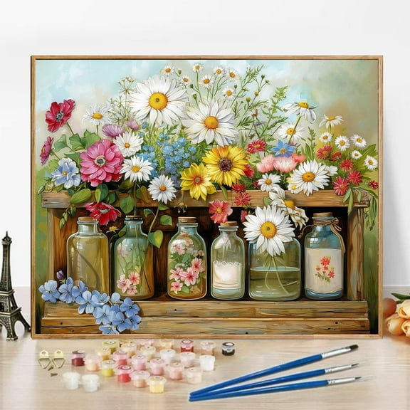 JYLMOOD DIY Animal Paint by Number for Adults, Easy Painting by Numbers for Gift Home Wall Decor 16x20in without Frame, Colored Canvas