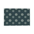 thumbnail image 5 of DouZhe Polyester Placemats Set of 4, Bule Art Floral Background Pattern Heat Resistant Place Mats for Dining Table, 12" x 18", 5 of 7