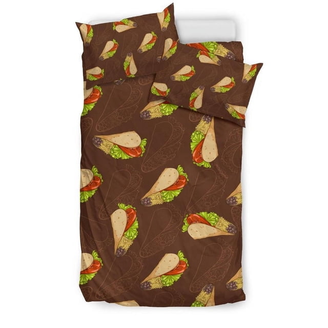 Juego de cama con estampado de tacos Tc08