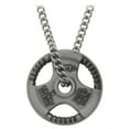 thumbnail image 2 of Men's Antique Finish Grip Plate Necklace-Phil 4:13 by Shields of Strength, 2 of 4