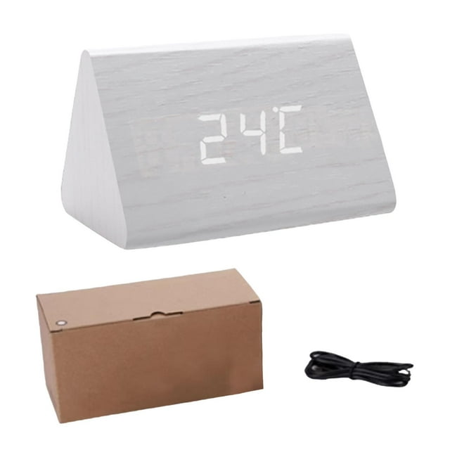 Reloj despertador digital BLESIY de escritorio Triangular con calendario