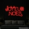 thumbnail image 2 of Glowneon Joyeux Noel Neon Sign, Merry Christmas LED Sign, Reindeer Snowflake Stocking Neon LED, 2 of 5