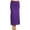 Purple, variant on Women's Casual Foldable Waist Comfy Loose Fit Solid Maxi Skirt