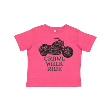 

Inktastic Crawl Walk Ride Motorcycle Gift Toddler Boy or Toddler Girl T-Shirt