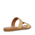 thumbnail image 2 of Steve Madden Dual Flat Sandals Double Strap Flat Sandals Taupe Suede Two Piece, 2 of 9