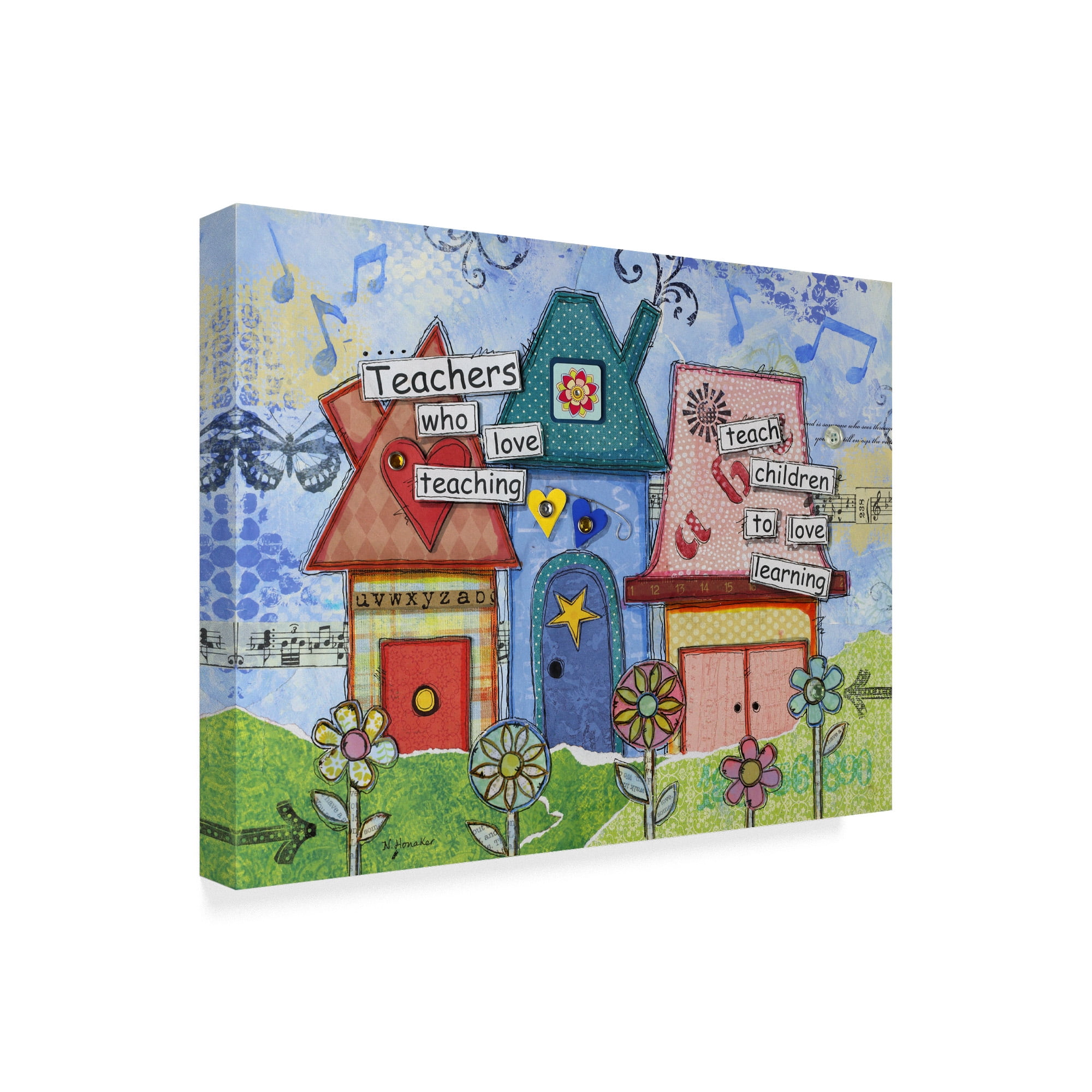 Trademark Fine Art 'School Days' Canvas Art by Let Your Art Soar