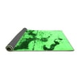 thumbnail image 2 of Ahgly Company Indoor Round Abstract Green Modern Area Rugs, 3' Round, 2 of 4
