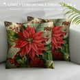 thumbnail image 3 of Nawypu  Spring Throw Pillow Cover Winter Flower and Bird Pattern Pillow Cover, Christmas Decoration Gift Home Decoration Square Sofa Chair Cushion Cover,, 3 of 5