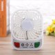 thumbnail image 4 of Mini ventilador de escritorio con batería de iones de litio USB recargable portátil con luz LED para uso en el hogar y la oficina (blanco), 4 of 4