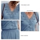 thumbnail image 5 of Monos cortos casuales con cuello en V, pantalones cortos con cuello en V para mujer, mono casual con cuello en V, monos a medida para la perfección, 5 of 6