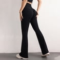 thumbnail image 2 of Sevpuikl Women High Waist Bootcut Flaring Leggings Butt Lifting Tummy Control Solid Color for Yoga Dancing Fitness(Black,XL), 2 of 5