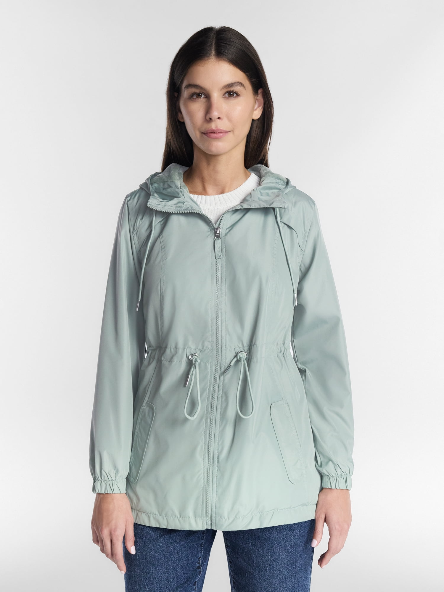 Big Chill Women's and Women's Plus Lined Anorak Jacket with Hood, Sizes S-3X