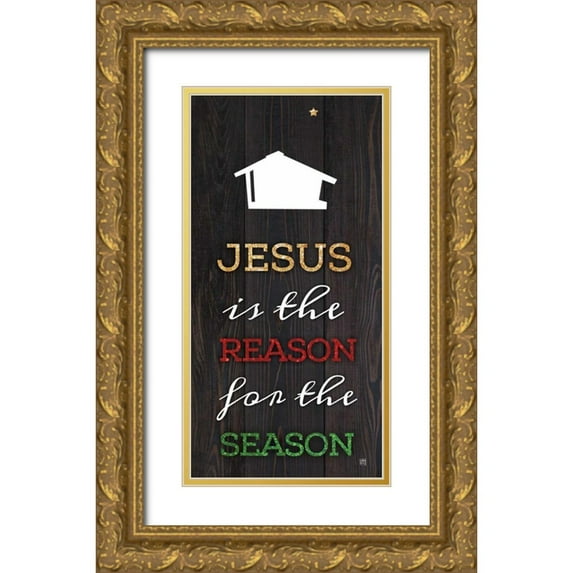 Perrenoud, Aubree 11x18 Gold Ornate Wood Framed with Double Matting Museum Art Print Titled - The Reason