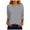 Light Gray, variant on idosla 3/4 Length Sleeve Womens Tops Casual Loose Fit Crewneck T Shirts Cute Solid Three Quarter Length Tunic Tops (Hot Pink, XXL)