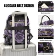 thumbnail image 3 of FORMRS Mini Backpack Purse for Women Travel Daypack Casual Shoulder Bag, Purple Roses, 3 of 7