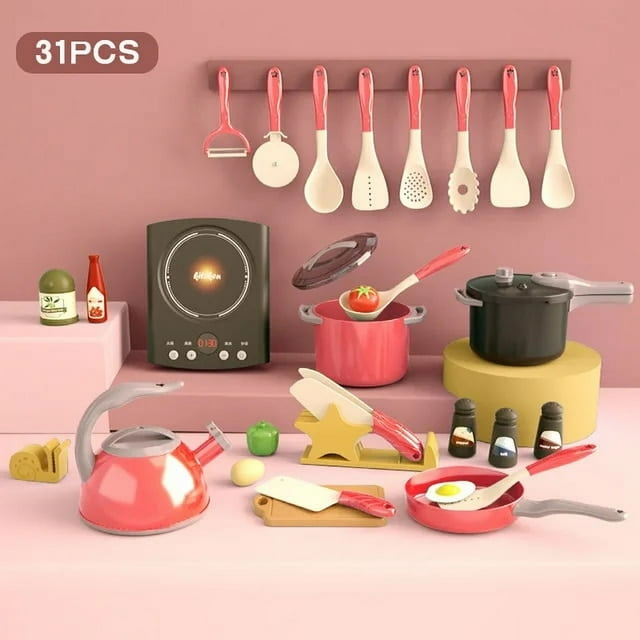Children Play House Kitchen Girls Toys Kitchen Items Rice Cooker Cooking Miniature Food Simulation Utensils Kids Kitchen Toy Set