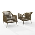 thumbnail image 5 of Crosley Furniture Haven 2Pc Outdoor Wicker Armchair Set in Gray & Brown, 5 of 13