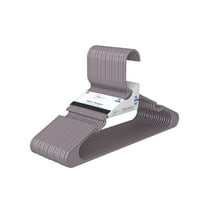 Mainstays Clothing Hangers, 18 Pack, Hazy Purple , Durable Plastic Adult and Teen