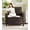 Coffee, variant on Welzona 33" Teddy Fabric Accent Chair, Comfy Reading Armchair for Living Room & Bedroom, Tool-Free Assembly, Off White
