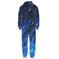 thumbnail image 6 of Psesaysky Mens Jumpsuit Halloween Face Print Pajama Unisex One Piece Playsuit Adult Onesie With Hood, Size 4XL, 6 of 7