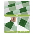 thumbnail image 4 of Green Plaid Bar Stool Covers Set of 6, Spring Summer Farmhouse Buffalo Checkered Stretch Washable Bar Chair Covers with Backs, Removable Pub Counter Height Chair Cover for Kitchen Dining Room Cafe, 4 of 7