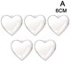 thumbnail image 1 of 5 piezas de plástico transparente en forma de corazón bolas de Navidad Diy bolas de plástico decoración del banquete de boda decoraciones de Navidad, 1 of 2