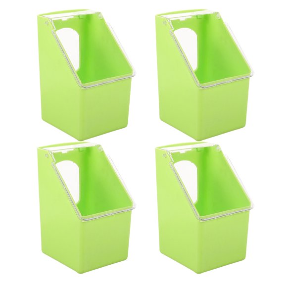 PAMINGONO 4Ud De Comida Para Jaula De Pájaros Color Simple Y Funcional
