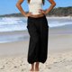 thumbnail image 2 of TaTaai Women's Solid Color Loose Fit Elastic Waist Beam Foot Long Pants Comfortable Casual Trousers with Convenient Side Pockets Versatile Daily Sports and Lounge Pants Gift, 2 of 6