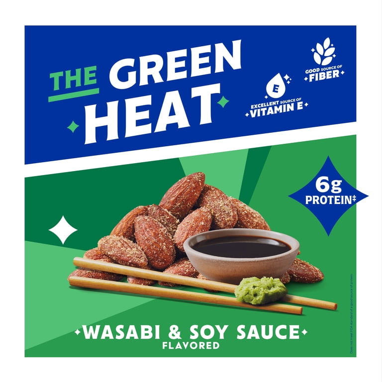 Blue Diamond Almonds Bold Wasabi Soy Sauce Flavored Snack Nuts 6