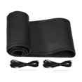 thumbnail image 1 of Funda universal para volante de coche, de piel sintética, color negro, 37-38cm de diámetro, con aguja e hilo, paquete de 3, 1 of 7