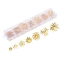 thumbnail image 4 of 1 Boîte de Bouchons de Fleurs Ajourés Perles d'Espacement en Alliage pour Fabrication de Bijoux DIY, 4 of 9