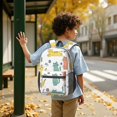 thumbnail image 6 of Rainbow Cat and Yarn White Pattern 17" School Backpacks for Teens,Waterproof Oxford Fabric,S-Shape Padded Straps for School,Travel,Hiking,Camping, 6 of 6