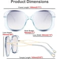thumbnail image 5 of FEISEDY Oversized Butterfly Sunglasses for Women Fashion Charming Ladies Sunglass B2705, 5 of 14