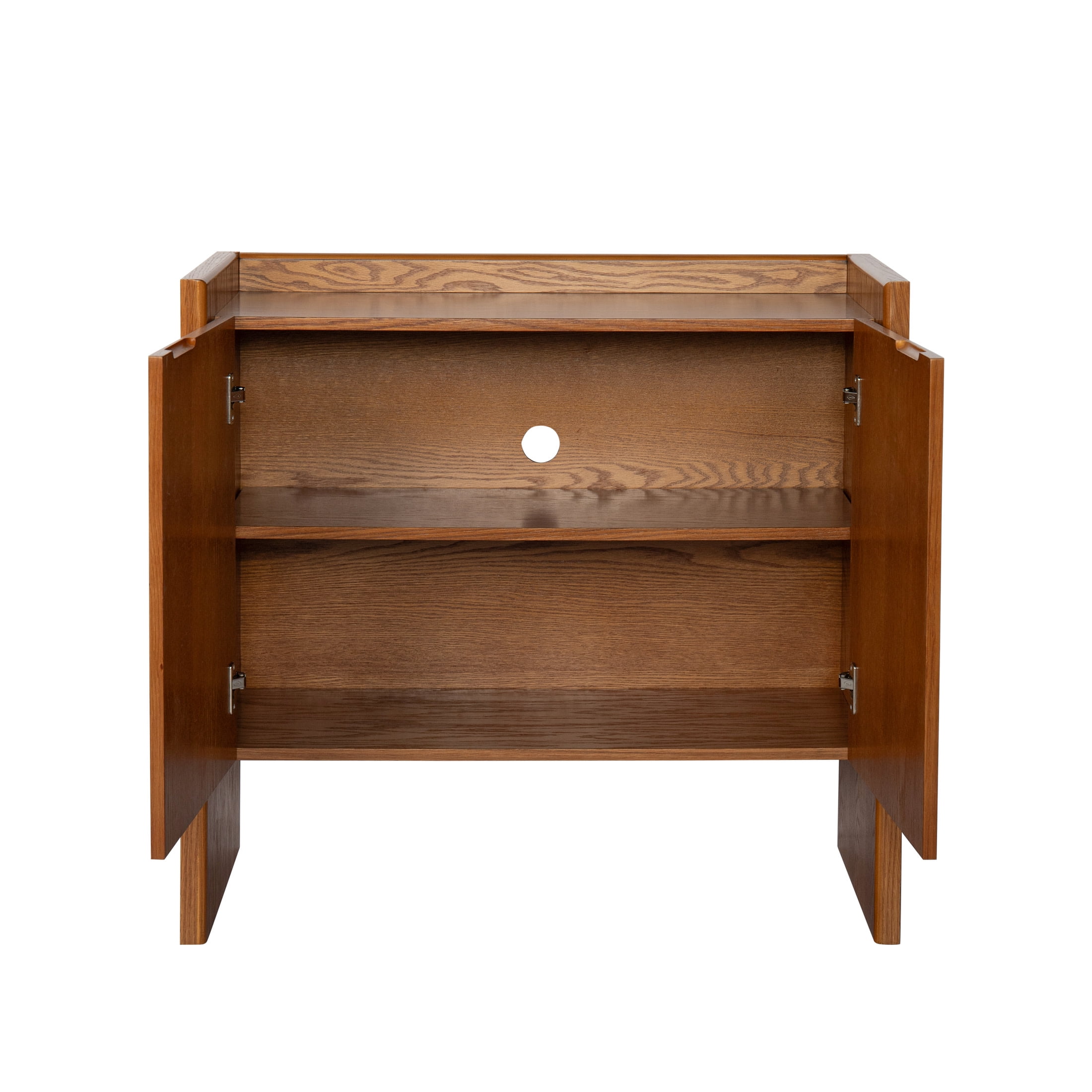 Noble House Sideboard Buffet Cabinet with Adjustable Shelves, Rustic Style for Entryway, Living Room, Kitchen, Walnut