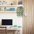thumbnail image 5 of 17"Artificial Hanging Plants with Semicircle Wall Mount Planter Faux Draping Vine Plants for Home Office Indoor Hanging Decor Green, 5 of 6