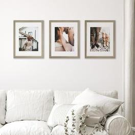 ZXT-parts 5x5 Picture Frame With 4x4 Mat - White Square Photo Frame, Tabletop Or Wall Mount, Includes Plastic Panel (Not Glass)