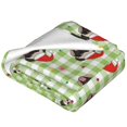 thumbnail image 2 of Bingfone Christmas Hat French Bulldog Print Flannel Fleece Blanket Throw Blanket for Bed,Sofa,Couch,Travel,Camping(40"x30" ), 2 of 8