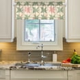 thumbnail image 2 of Yayeee Kitchen Valance Rod Pocket 54" x 18" Living Room Window Curtain, Pink and Green Geometric, 2 of 6