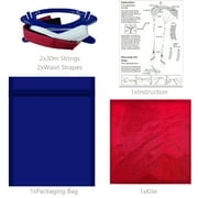 HENGDA KITE for Children and Adults 98inch Dual Line Stunt Parafoil Kites Soft Red Material Nylon