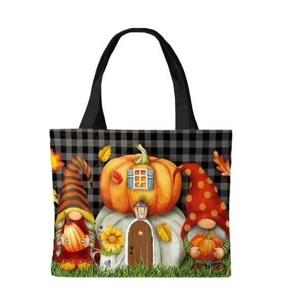 Briarwood Lane Autumn Gnome Home Canvas Tote Bag