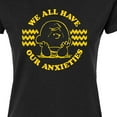 thumbnail image 3 of Peanuts - We All Have Our Anxieties - Juniors Fitted Graphic T-Shirt, 3 of 6