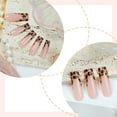 thumbnail image 3 of Autumn Full Covers Stick on Nails Artificial Nails Leopards Print False Nails Long Coffin Press On Nails for Woman Girls, 3 of 8