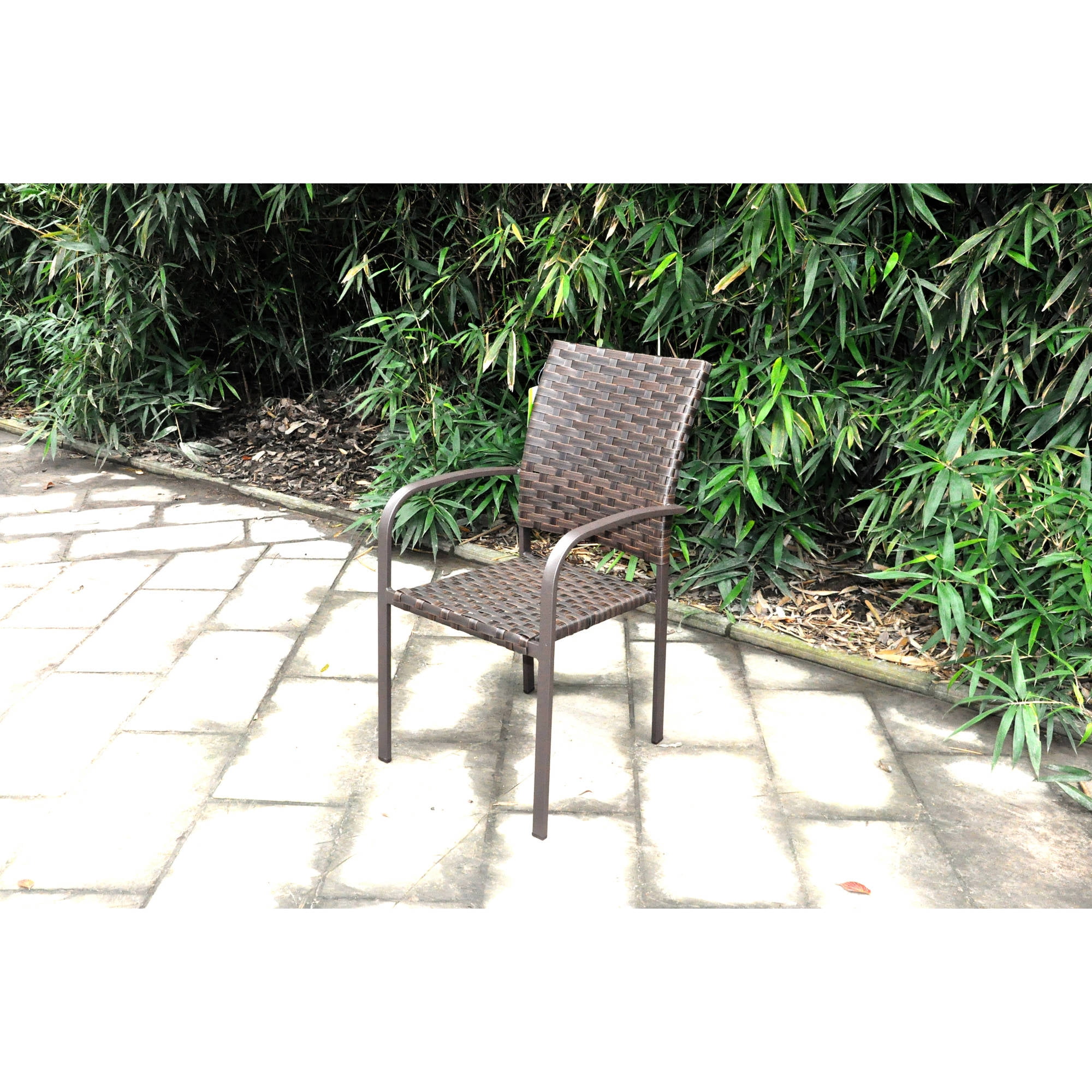 mainstays wicker stacking dining chair walmart com