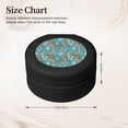 thumbnail image 2 of Yiaed Cute Conch Print Travel Jewelry Case Bridesmaid Gift Boxes Jewelry Travel Organizer Small Round Jewelry Box Mini Storage-Black, 2 of 7
